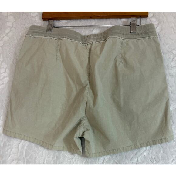 JAMES PERSE Zip Pocket Utility Short Cotton Granite Stone Sage Size 3 (US 8-10) - Picture 4 of 8